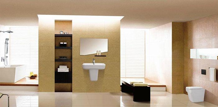 Thiết bị vệ sinh đẹp làm tăng sự hoàn hảo cho không gian phòng tắm