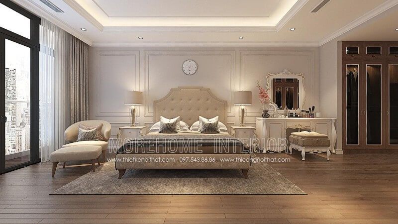Mẫu giường ngủ bọc nỉ cao cấp cung cấp cho người sử dụng một không gian nghỉ ngơi tinh tế và sang trọng hơn.